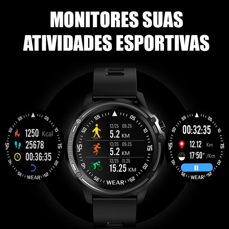RELÓGIO INTELIGENTE L8 SMARTWATCH À PROVA D ÁGUA IP68