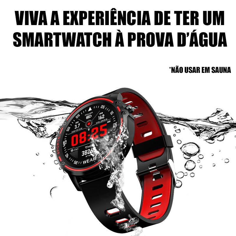 RELÓGIO INTELIGENTE L8 SMARTWATCH À PROVA D ÁGUA IP68